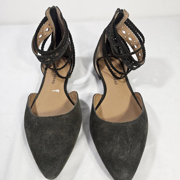 Lucky Brand Shoes - Lucky Brand Madoz Mary Jane Shoes Womens 9M Green Flat Nubuck Leather